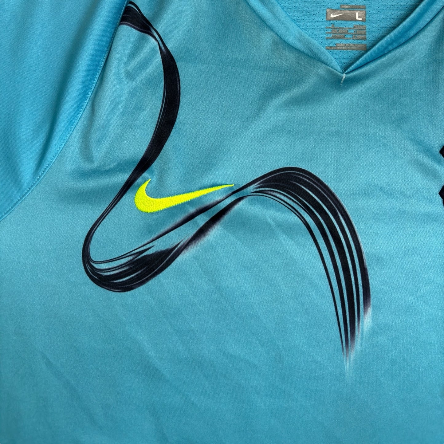 Vintage Y2K Nike Tiempo FC Barcelona Trainings Trikot 08/09 (L)