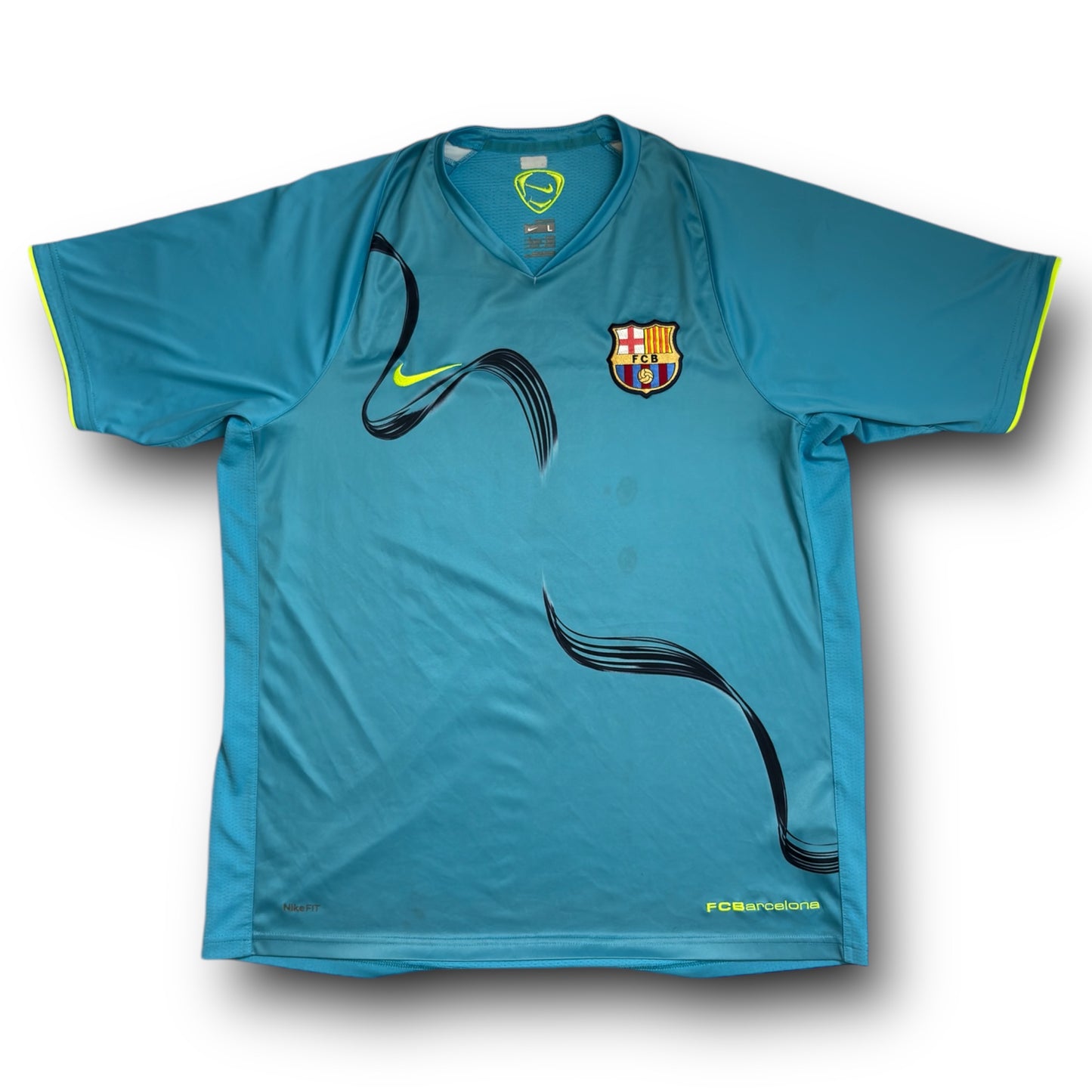 Vintage Y2K Nike Tiempo FC Barcelona Trainings Trikot 08/09 (L)