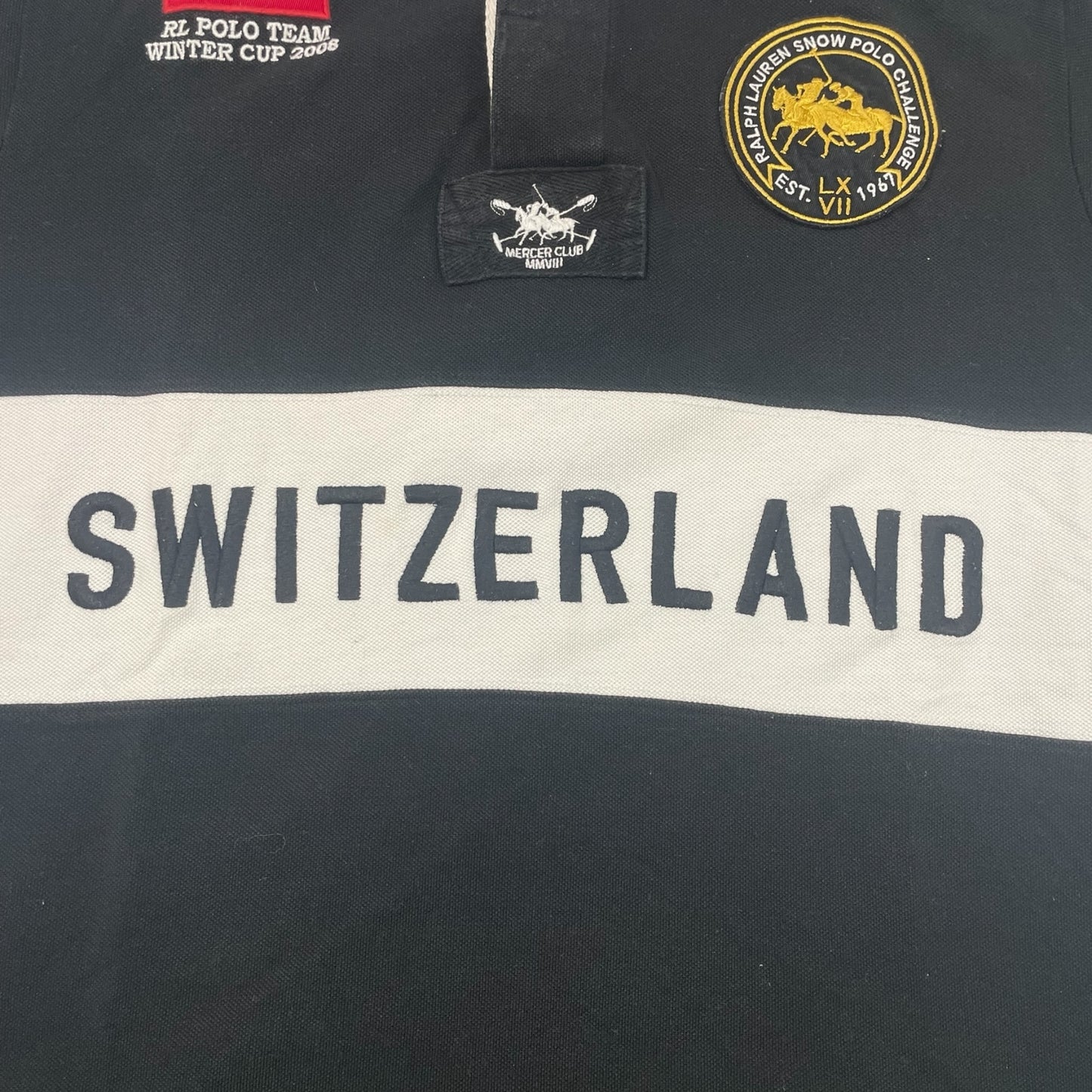Vintage Y2K Ralph Lauren Switzerland Chief Keef Polo Shirt 90s