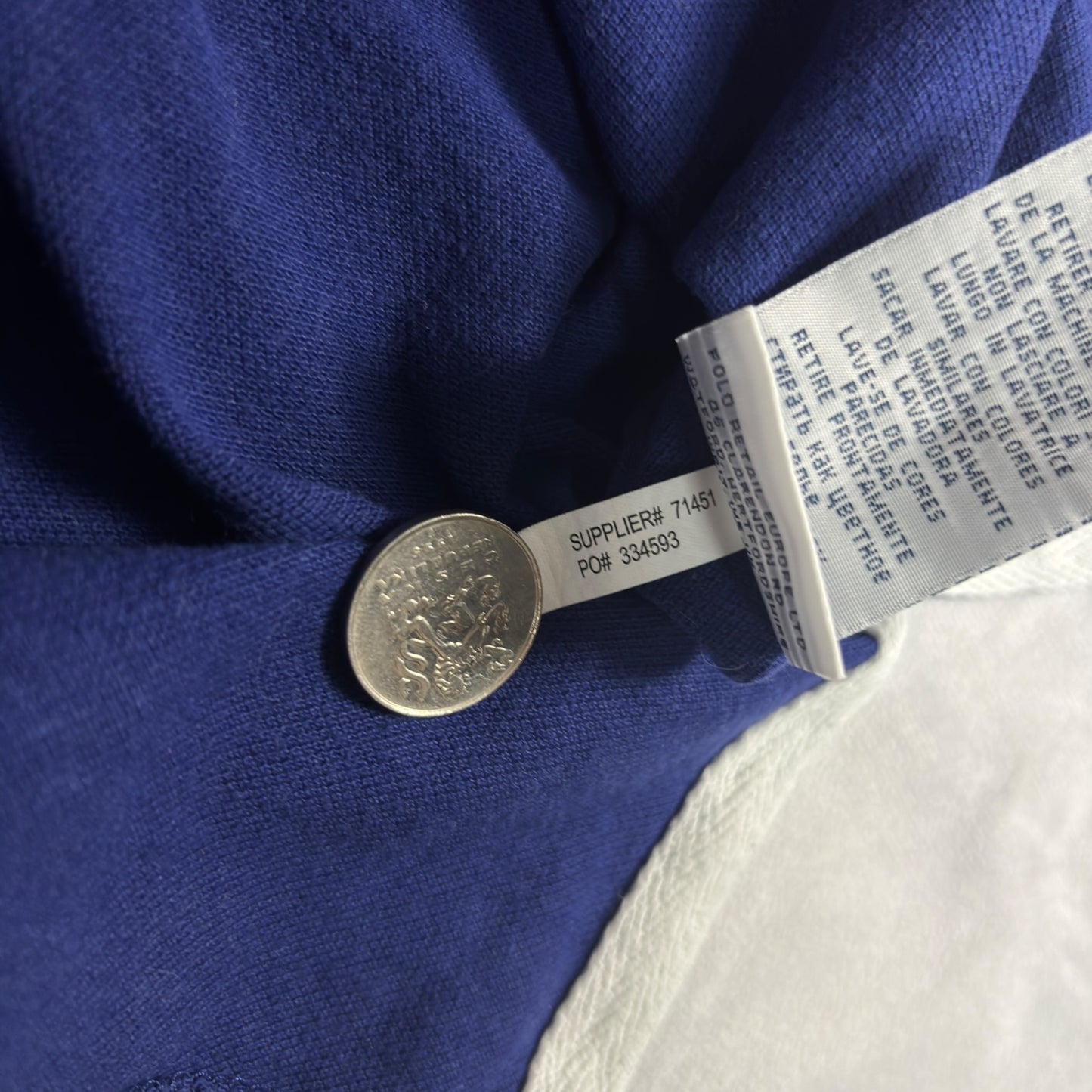 Vintage Y2K Chief Keef Big Pony Ralph Lauren France Big Logo Polo Shirt 00s (M)