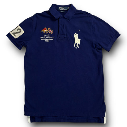 Vintage Y2K Chief Keef Big Pony Ralph Lauren France Big Logo Polo Shirt 00s (M)