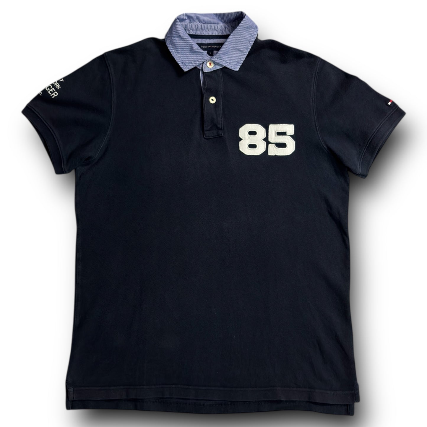 Vintage Y2K Chief Keef Style Tommy Hilfiger #85 Polo Shirt 00s (M)